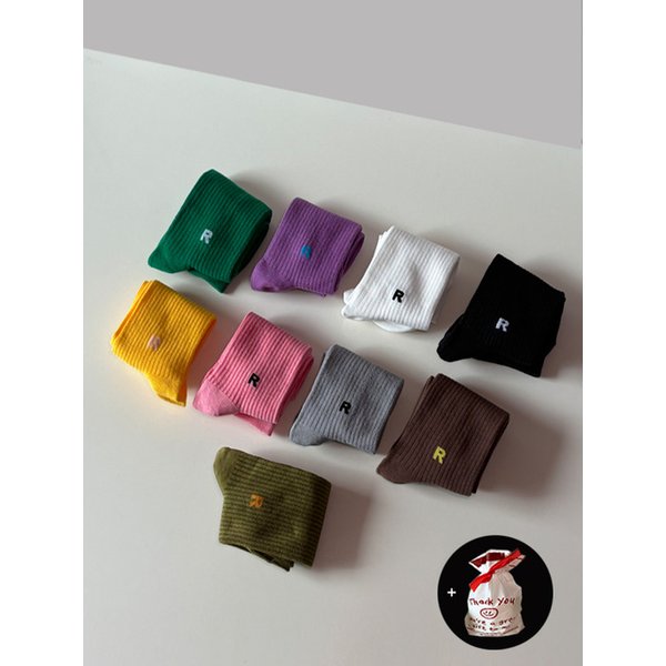 데일리 골지 패션 양말 중목 양말선물