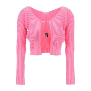 JACQUEMUS 여성 la maille pralu longue cardigan Pink