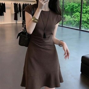 드레이프라인 머메이드 미니원피스 레디브원피스