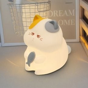 생선 고양이 실리콘 무드등
