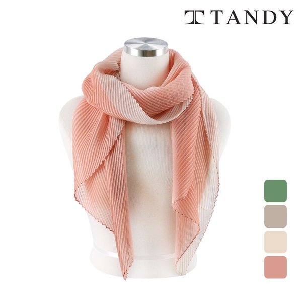 보더컬러 주름 스카프 OSTDS80012