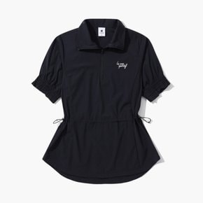[사은품 증정] 여성 우븐 반집업 티셔츠 (GP222LTS45_BLCK)