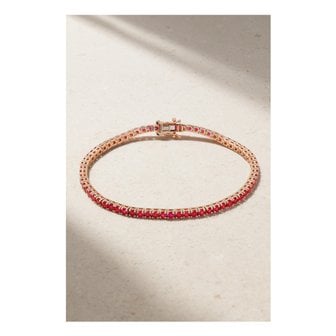ROXANNE FIRST 록산느 퍼스트 14k 로즈 골드 루비 테니스 브레이슬릿 레드 1647597359129272