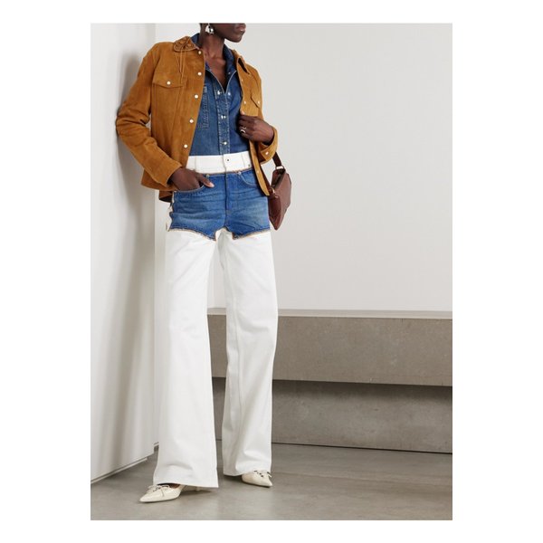 플로럴 아플리케 스웨이드 재킷 46376663162830448