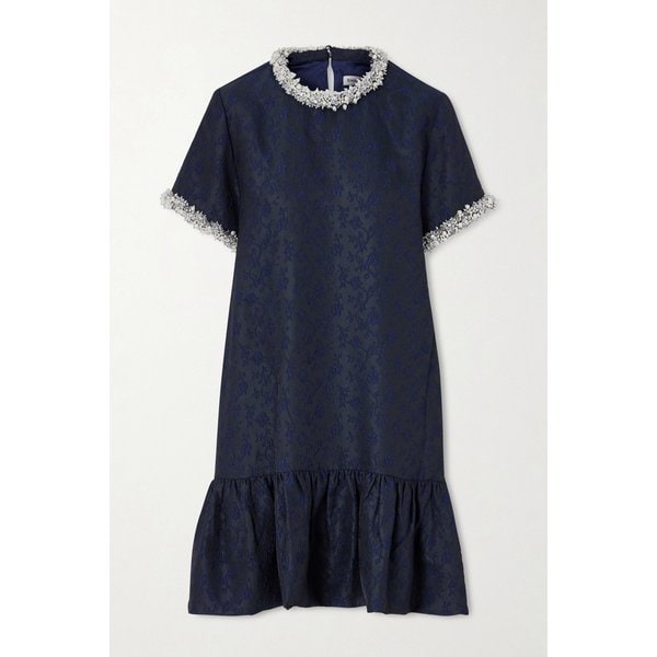 심카이 앨리슨 장식 자카드 미니 원피스 46376663162946721