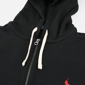 랄프로렌 710548546 003 플리스 풀 지퍼 기모 후디 블랙