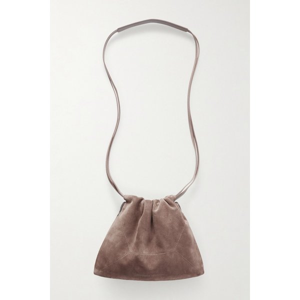 브루넬로쿠치넬리 비즈 장식 스웨이드 숄더백 46376663162997057