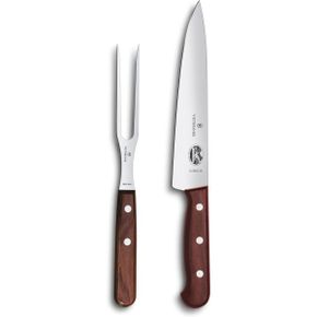 독일 빅토리녹스 과도 Victorinox Wood Profi Tranchier-Set 2-teilig Tranchiermesser und Gabe