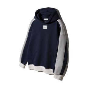 CONTRAST 슬리브 크로플 후디 BK6792_네이비