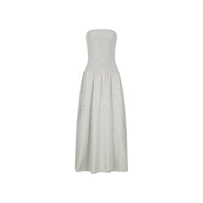 아모멘토 26FW Ribbed Shirring Knit Maxi Dress (3 Colors)