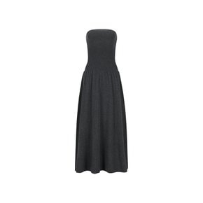 아모멘토 26FW Ribbed Shirring Knit Maxi Dress (3 Colors)