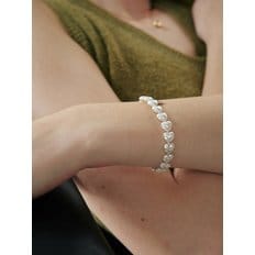 [925 silver] Huit.silver.61 / liber pearl bracelet