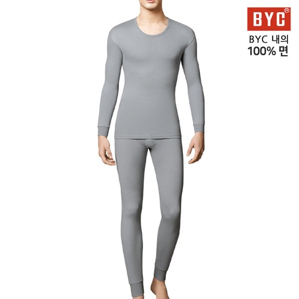 순면 내복 슬라이트 남상하 그레이 S0080