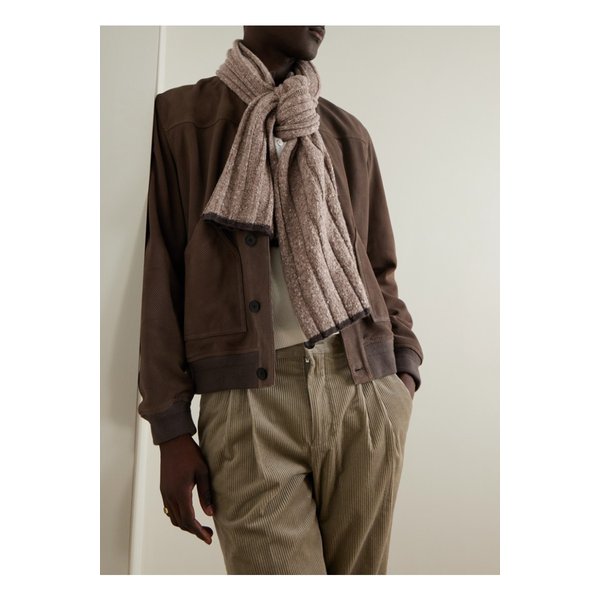 브루넬로쿠치넬리 리브 캐시미어 스카프 46376663162901778