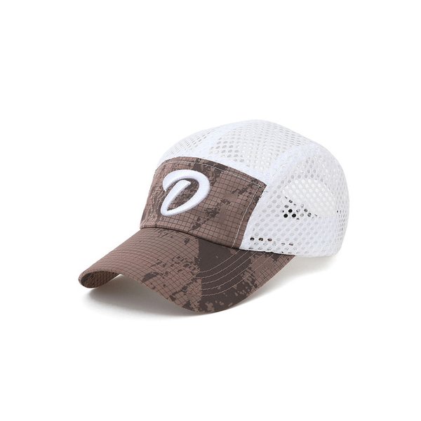 BIG SIZE D MESH PINK BROWN CAMP-CAP