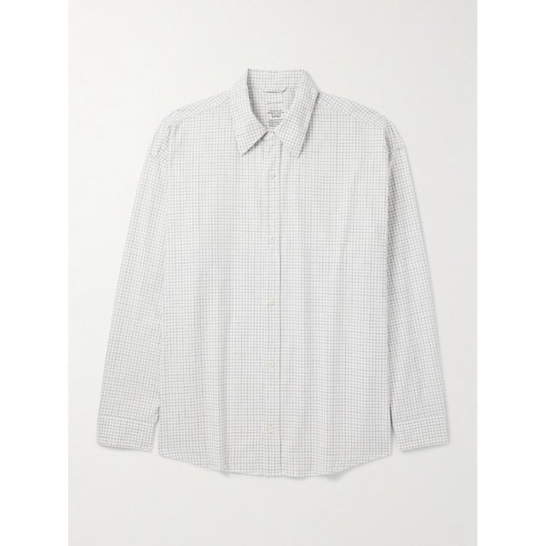 엠에프펜 네트워크 오버사이즈 체크 코튼 셔츠 46376663162868288