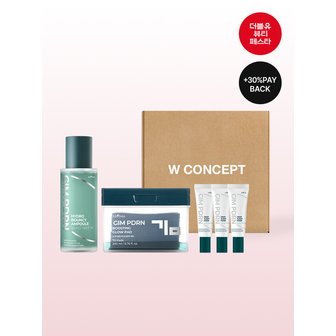 이즈앤트리 [최대혜택가 19,110원] 김PDRN글로우패드+김PDRN 바운시앰플 +김PDRN마스크10ML*3개