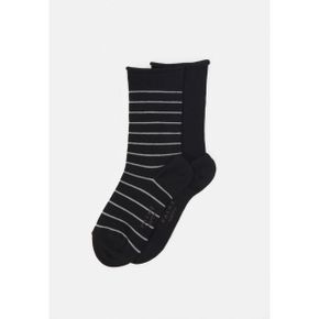 4395413 FALKE Happy Stripe 2-Pack everyday casual - Socks black