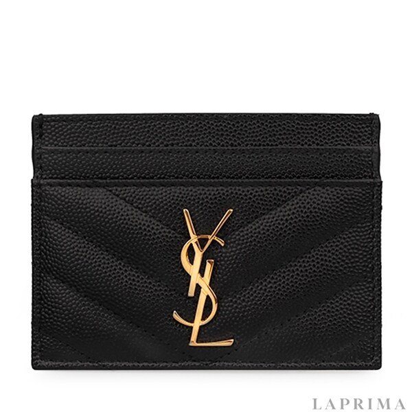 라프리마 [SAINT LAURENT] 생로랑 모노그램 그레인 카드지갑 423291-BOW01-1000