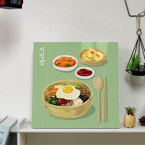 /꾸밈 cl540-폼아크릴액자38CmX38Cm_맛있는음식들2(식사)