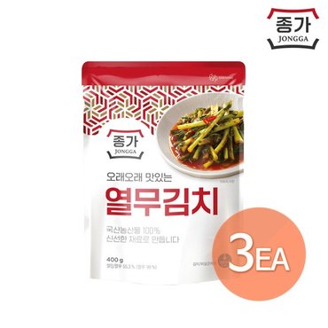 종가집 F종가집 열무김치 400g파우치 x 3개