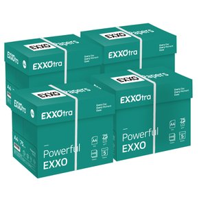 엑소트라(EXXOtra) A4 복사용지(A4용지) 75g 2500매 4BOX