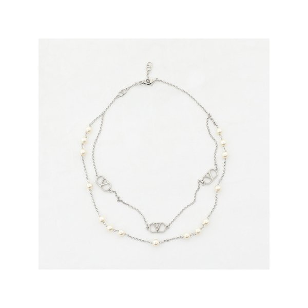 V로고 스와로브스키 여성 목걸이 7W2J0X80 UXM 6RU