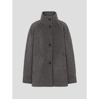 구호 플러스 Volume Sleeve High Neck Coat  Brown (KE5X30M08D)