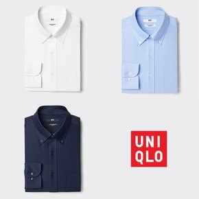 UNIQLO 유니클로 슈퍼 논아이언 스트레치 버튼다운 셔츠
