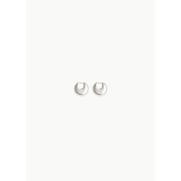 샵아모멘토 올블루스 25PF Disc Earrings, Silver