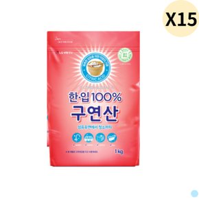 한입 100 구연산 섬유 유연 다목적 세정제 1KG X15