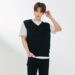 HC24 브이넥 베스트 남자 레이어드 니트 베스트 2col DARK7311B03 (S15524043)