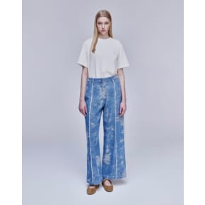 [파주점] [송지오우먼]자카드 와이드 데님 팬츠 블루 WH3PT333BL