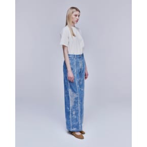 [파주점] [송지오우먼]자카드 와이드 데님 팬츠 블루 WH3PT333BL