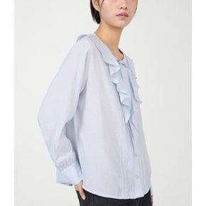프릴 리본 블라우스