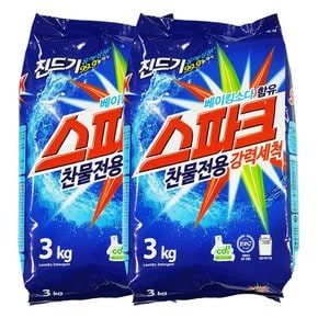 스파크 세탁세제 찬물전용 리필 3kg X 2개