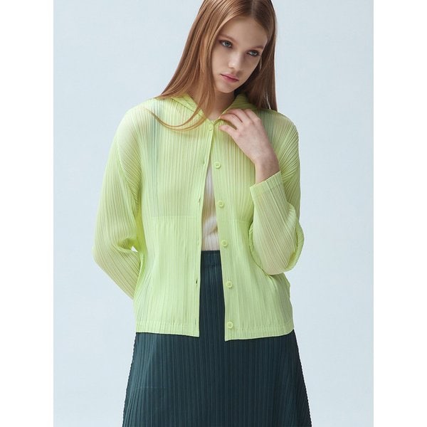 후드 버튼 플리츠 자켓_2colors