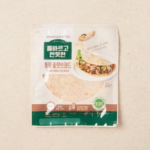 신세계푸드 올바르고 반듯한 통밀 플랫브레드 160g (20 g X 8개 )