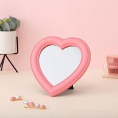 탁상 책상 화장대 스탠드 거울 대형 하트 핑크