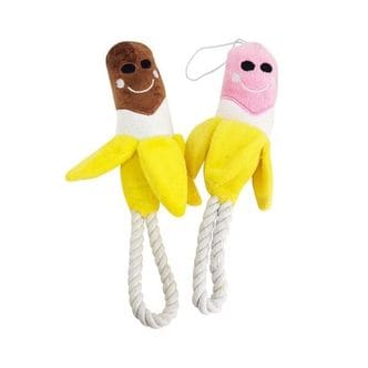  애견장난감 강아지장난감 바나나 실타래 장난감 1개 랜덤발송 강아지인형