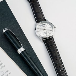 [정품] CASIO 카시오 MTP-1381L-7A 남성 야광 가죽 손목시계