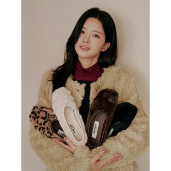 마크모크 [단독] Benny 베니 부들 털 스트링 플랫_4color