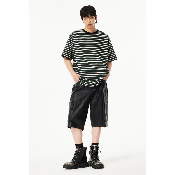 [MEN] 트리플 스트라이프 티셔츠 9155222103044