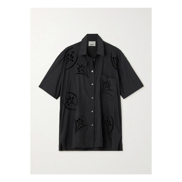 빌리아 오버사이즈 브로더리 앵글레즈 모달 블렌드 셔츠 1647597333738071