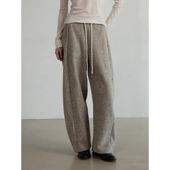 스테이피플 울 블렌드 밴딩 팬츠 - BEIGE