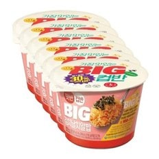 BIG 즉석밥 컵반 김치날치알밥 263g x6입