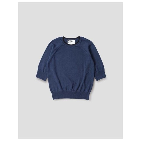 26SS 마가렛호웰 반팔 티셔츠 WHKN0527S26LCJ WWB WORKWEAR BLUE DOM