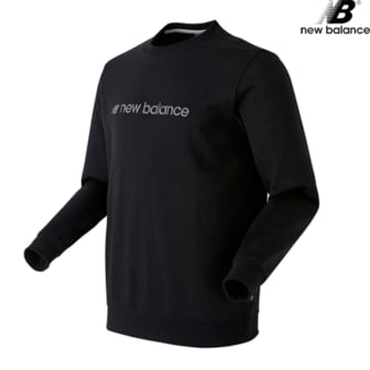 뉴발란스 NBNCB21063-BK 뉴발 레터 로고 STANDARD FIT 남녀공용 긴팔티 맨투맨