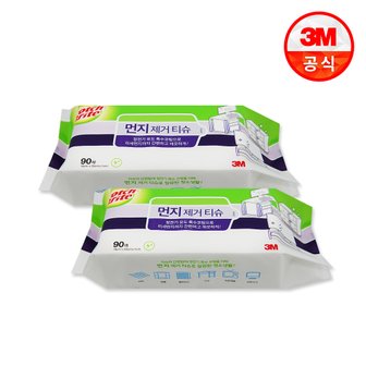 3M 먼지 제거 티슈 90매 x 2팩