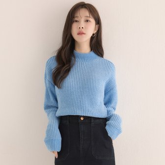 로엠 반하이넥 벨벳사 스웨터(2colors)